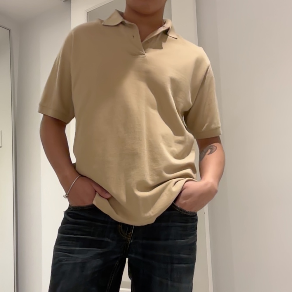 SLAZENGER beige polo tshirt